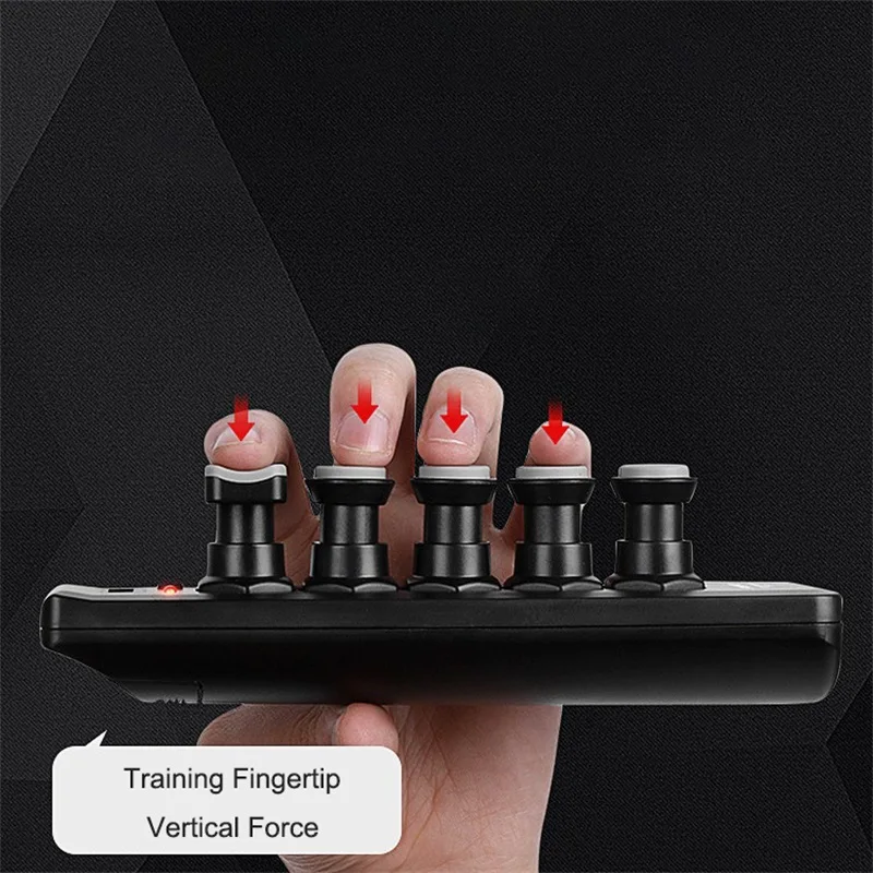 FA-10G Universal Finger Exerciser ABS Finger Strength Trainer For Guitar Piano Hand Correction Tools Adjustable Power Countable