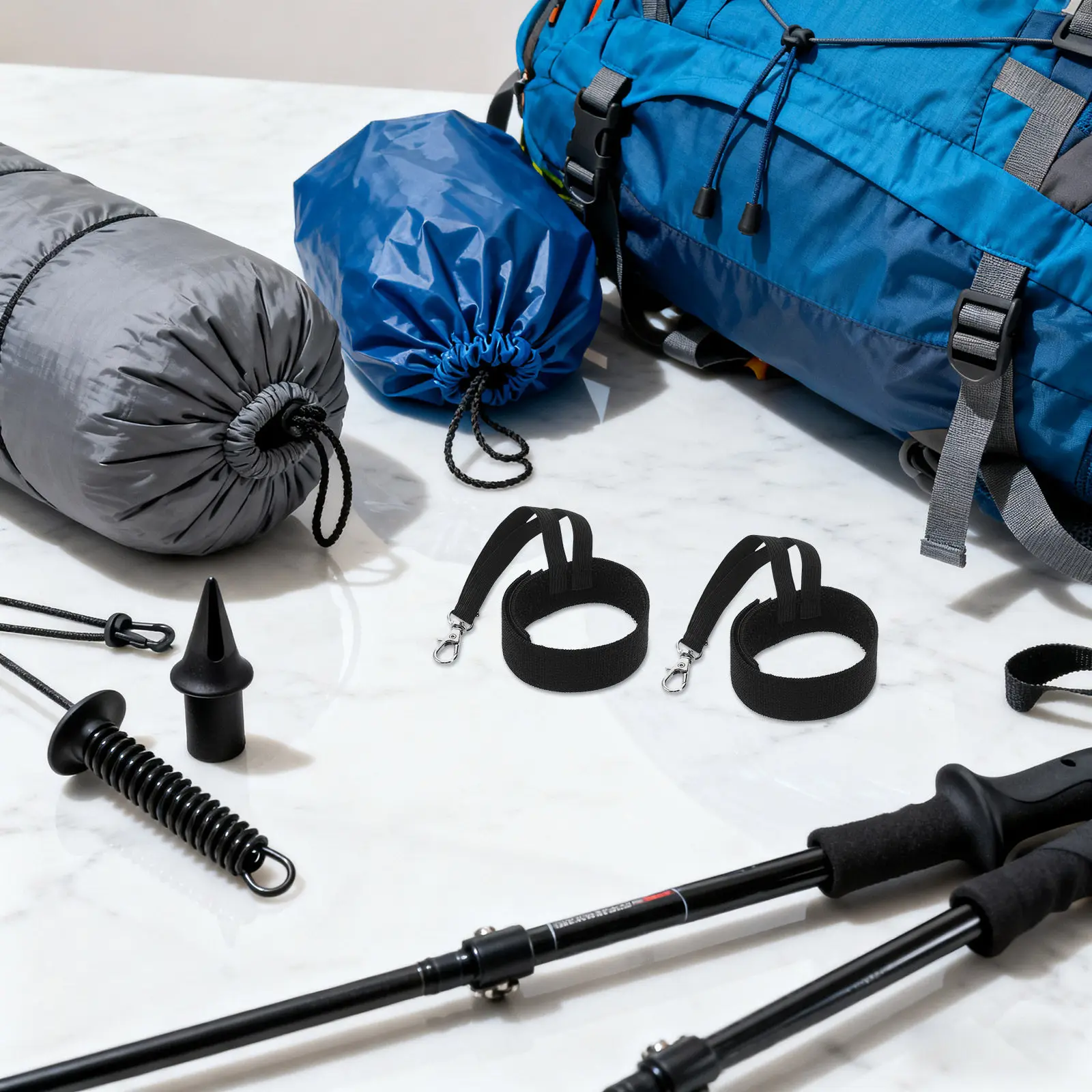 

2Pairs Ski Glove Wrist Straps Elastic Non-Slip Anti-Lost Buckle Skiing Snowboarding Gloves Safety Lanyard Ski Glove Safety Strap