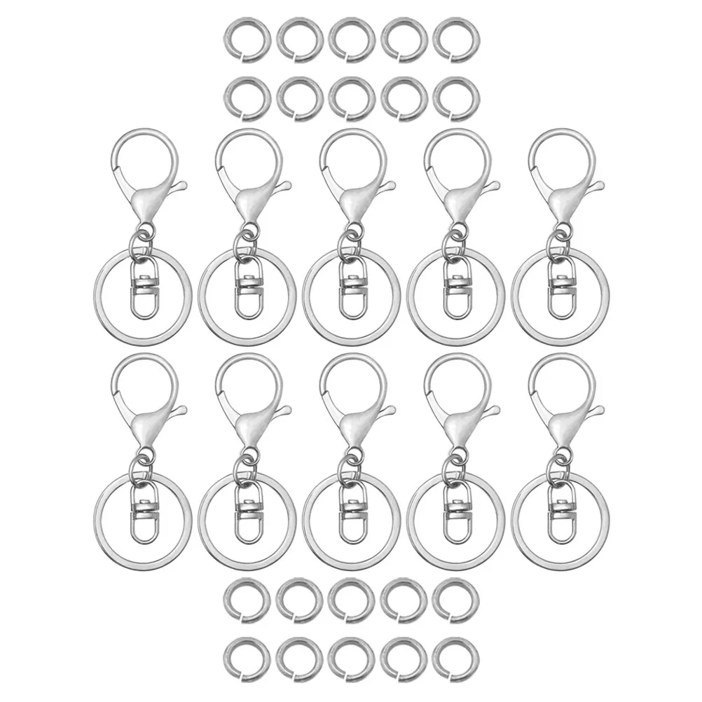 

Lobster Keychain Carabiner for Jewelry Swivel Clasps Chains Keyring Rotary Buckle