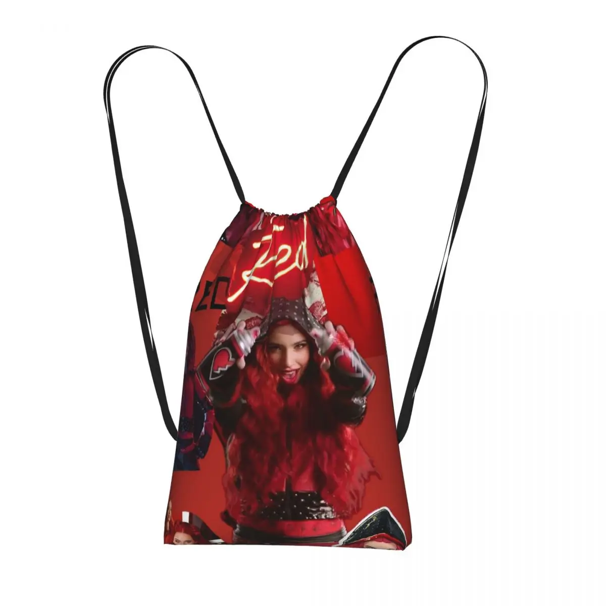 

Descendants The Rise Of Red Accessories Backpacks Portable Drawstring Bags Sundries Bag Book Bags for Travel Students