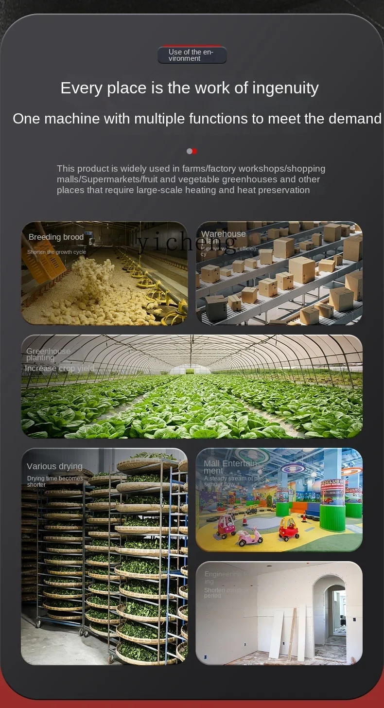 AB سخان كهربائي صناعي سخان تجفيف عالي الطاقة فرن الهواء الساخن ورشة سخان الهواء