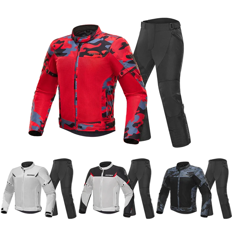 

Мотоциклетный внедорожный сетчатый гоночный костюм, летний дышащий велосипедный костюм, водонепроницаемый локомотив, верхний натяжной костюм, мотоциклетная куртка для мужчин