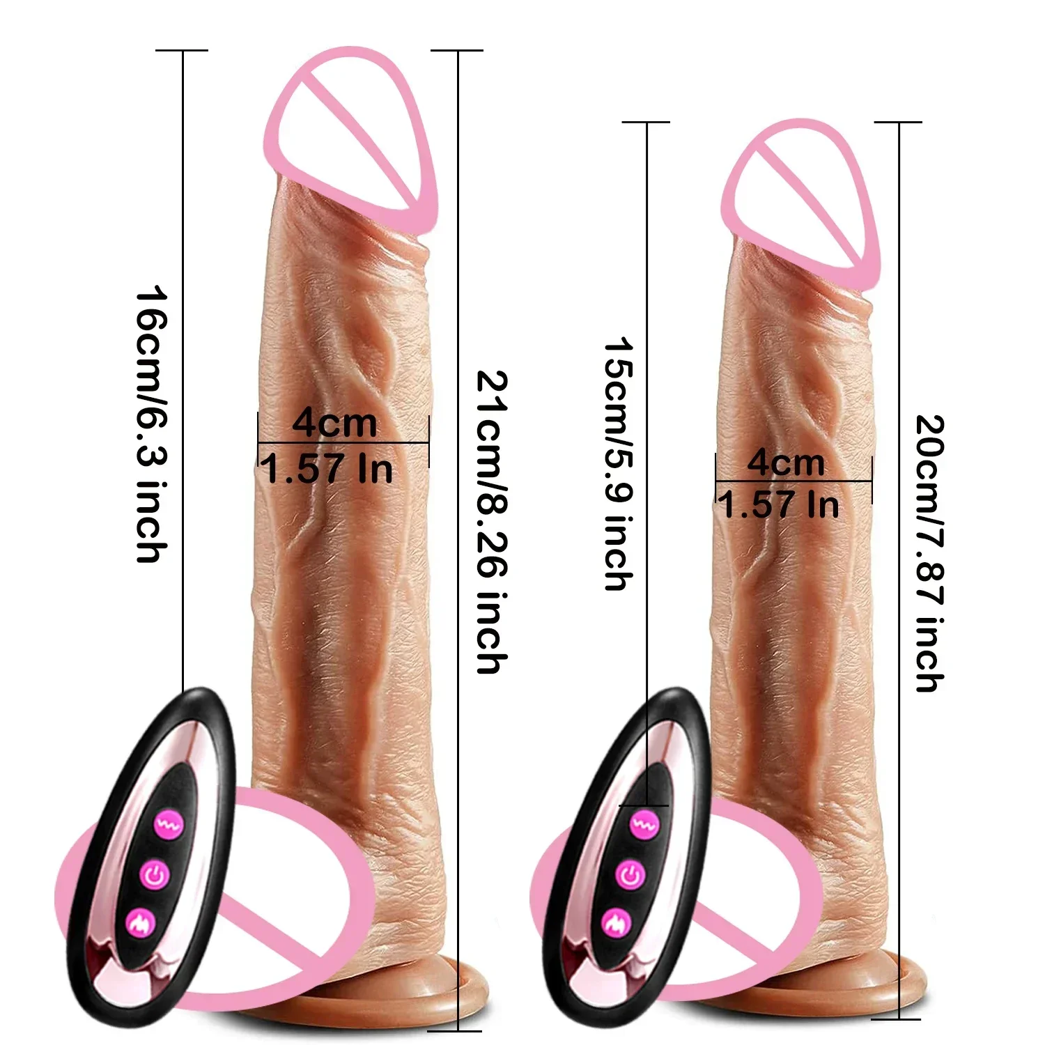 Vibrador con calefacción, consoladores realistas para mujer y hombre, pene suave, pene, pene, punto G, masturbador Anal y vaginal, Juguetes sexuales para adultos mayores de 18 años