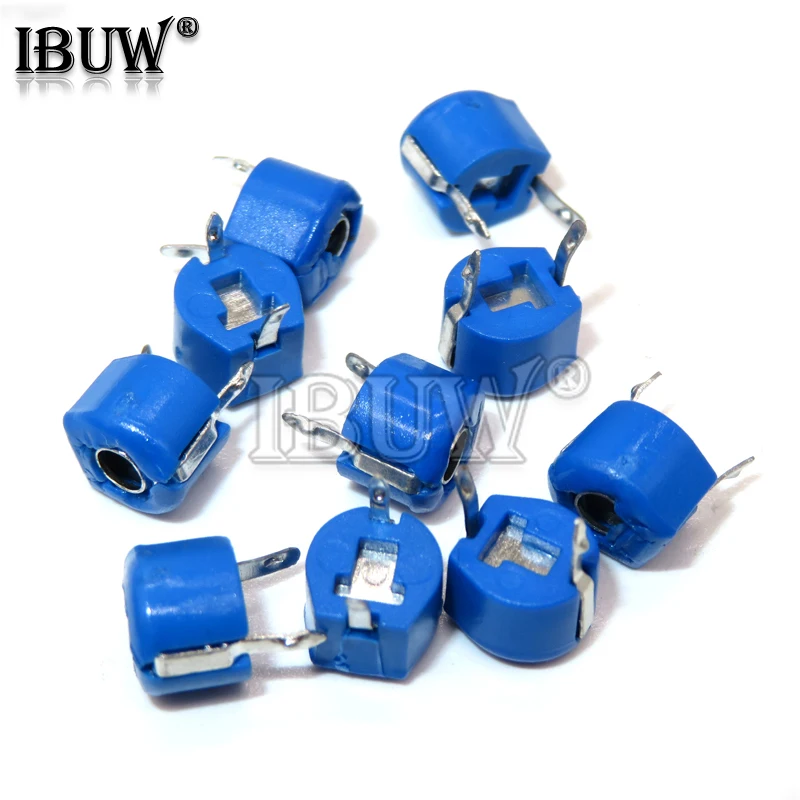 10pcs Adjustable capacitor JML06-1 5PF 10PF 20PF 30PF 40PF 60PF 6mm JML06-1 5PF~120PF DIP trimmer ibuw variable capacity