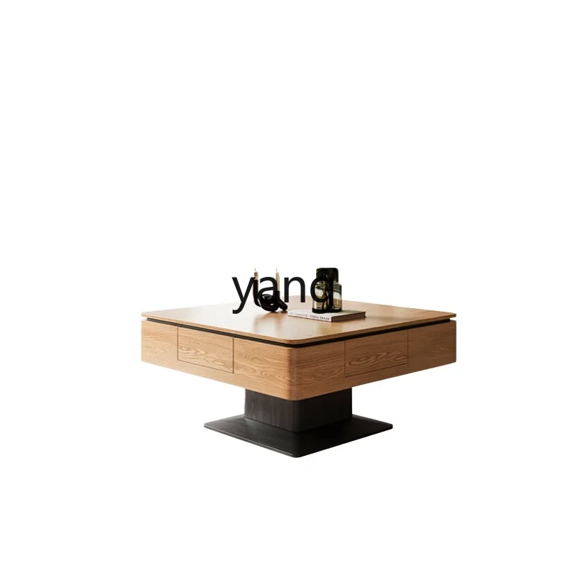 

LTT coffee table mahjong table integrated solid wood household antique multi-function lifting automatic mahjong machine