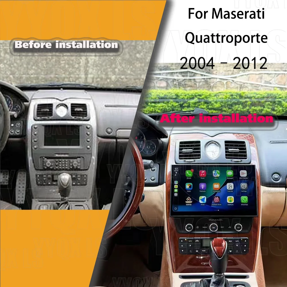 For Maserati Quattroporte 2007~2012 Android Auto Carplay Car Radio Automotive Multimedia Stereo Player GPS Navigation Head Unit