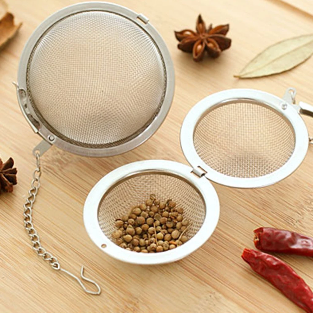 Fine Mesh Stainless Steel Tea Infuser Portable Teapot Strainer Herb Spices Diffuser Ball Filter Cafe Cooking 12