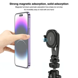 Vrig MG-03 magnes uchwyt na telefon Adapter statyw magnetyczny uchwyt na telefon uchwyt na statyw do Mag-Safe iPhone 14 13 12 Series