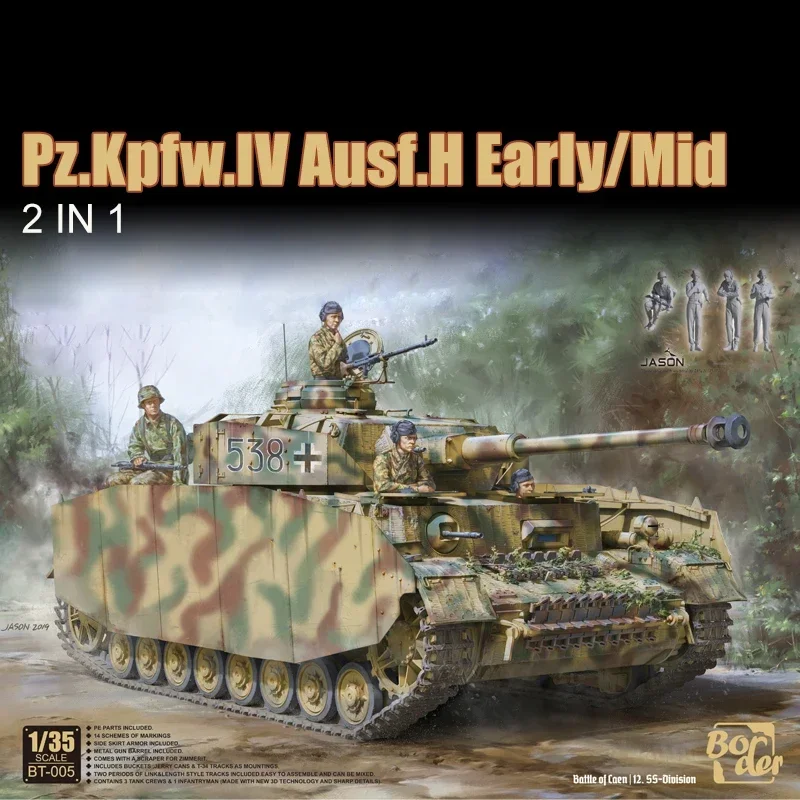 Border  Model Assembled Tank Model Kit BT-005 Pz.Kpfw.IV Ausf.H Early/Mid 1/35 Scale