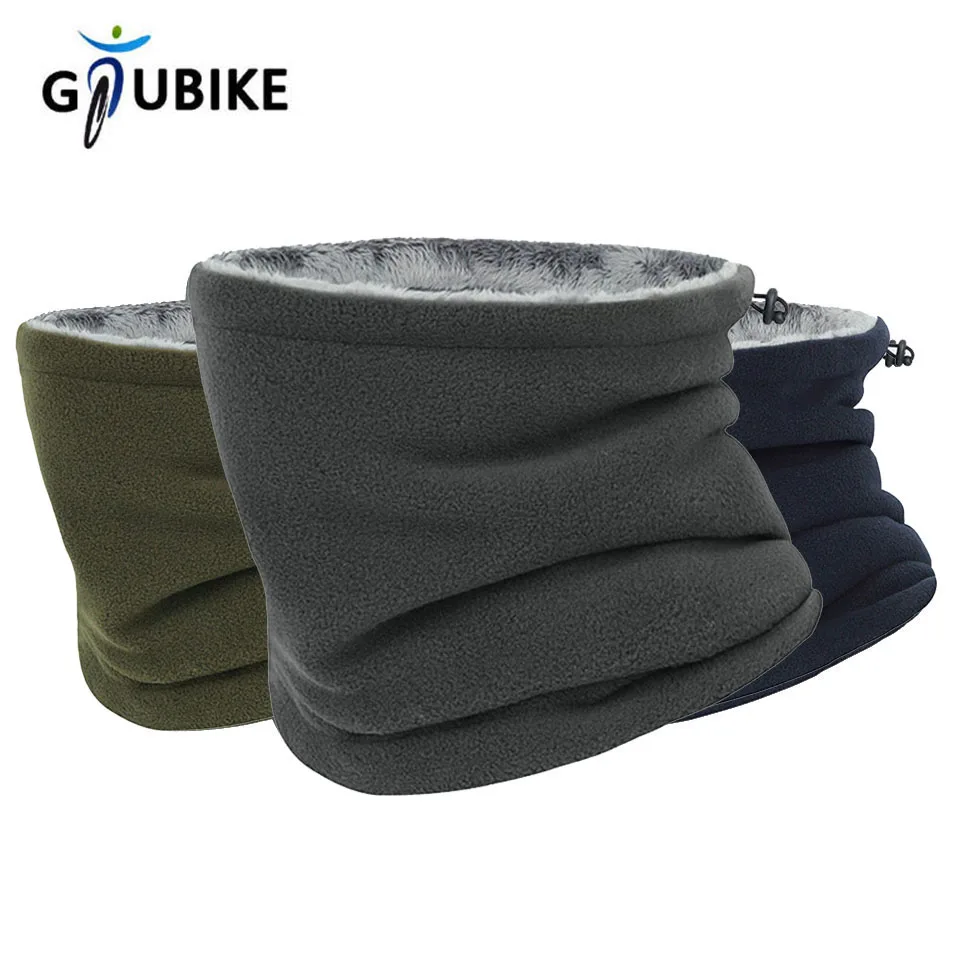 GTUBIKE Polar Fleece Neck Warmer Fishing Skating Running Sport Face Mask Outdoor Winter Camping Hiking Hat Warm Cycling Scarf