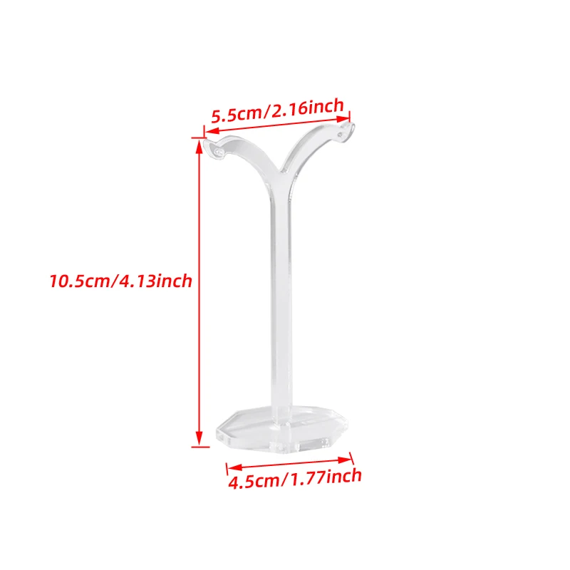 1pc Acrylic Clear Earrings Display Holder Acrylic Jewelry Display Stand Holder Y Shape Stud Earrings Drop Earrings Showcase