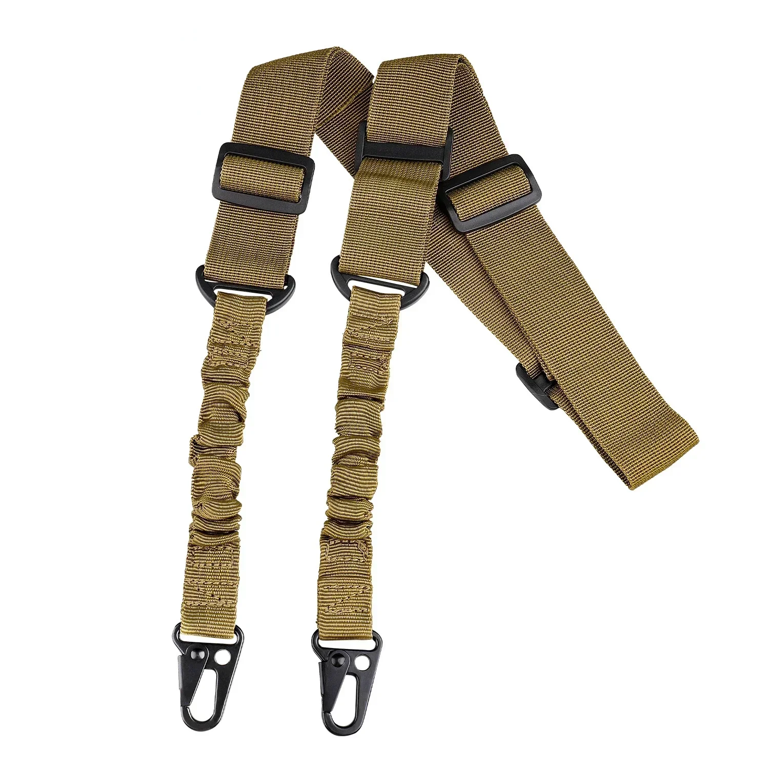 Tactical Two Points Sling Shoulder Strap Army Durable Nylon Rifle Belt Heavy Duty Sling for Outdoor Hunting Sports Accessories