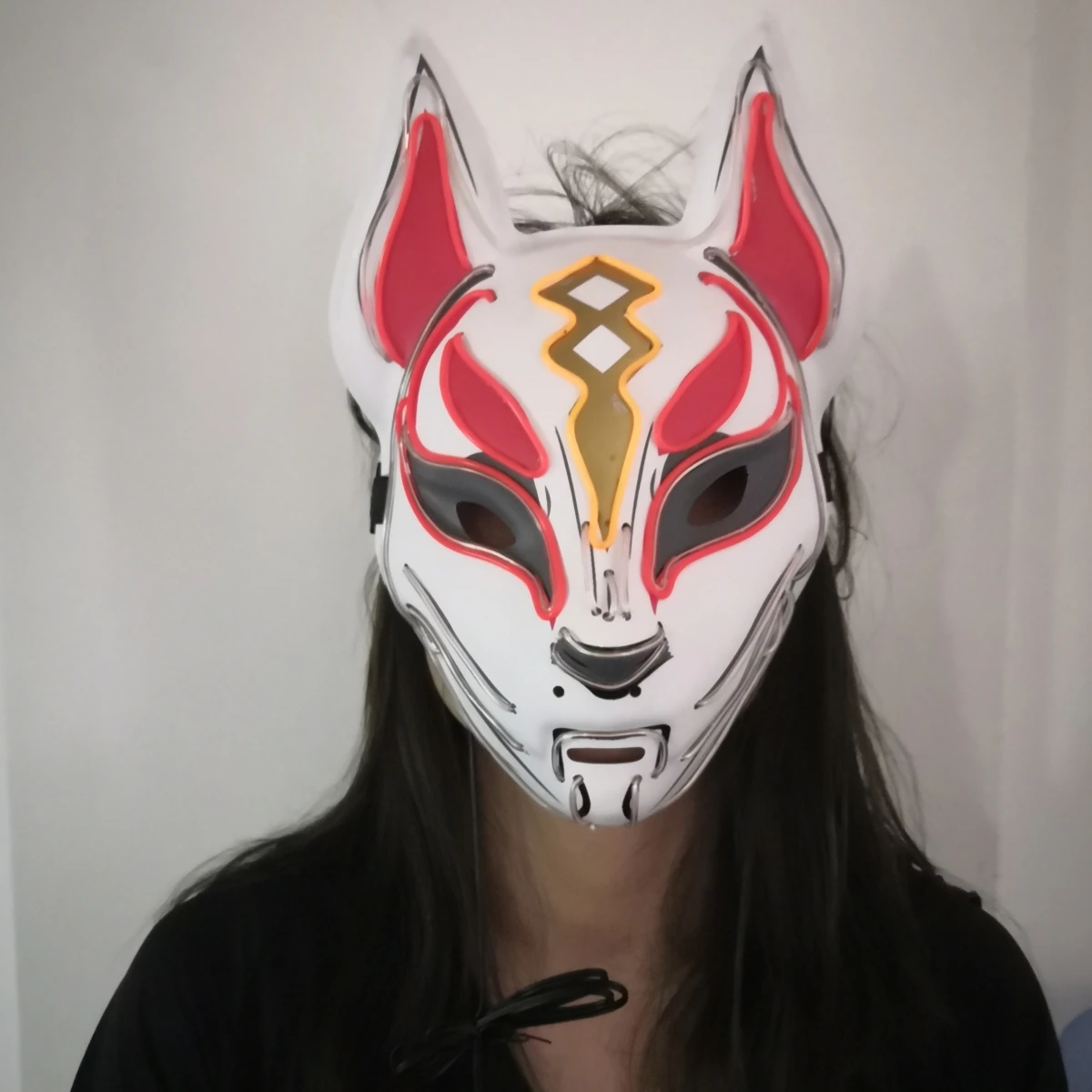 Maschera per la festa di Halloween di natale per la festa di nozze di compleanno Masquerade LED Fox Mask incandescente puntelli Cosplay Hot Carnival