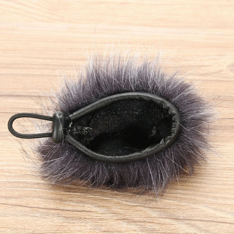 R91A 2 ชุด Furry กระจกหน้ารถ Muff ฝาครอบกรองโฟมไมโครโฟน Windproof สำหรับซูม H1 เครื่องบันทึกไมโครโฟนอะไหล่