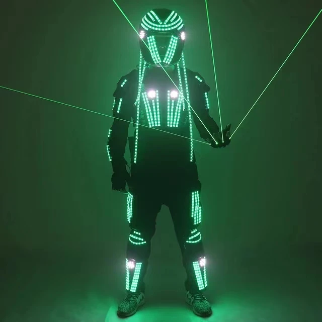 

New LED Luminous Armor Clothing Glowing Costumes