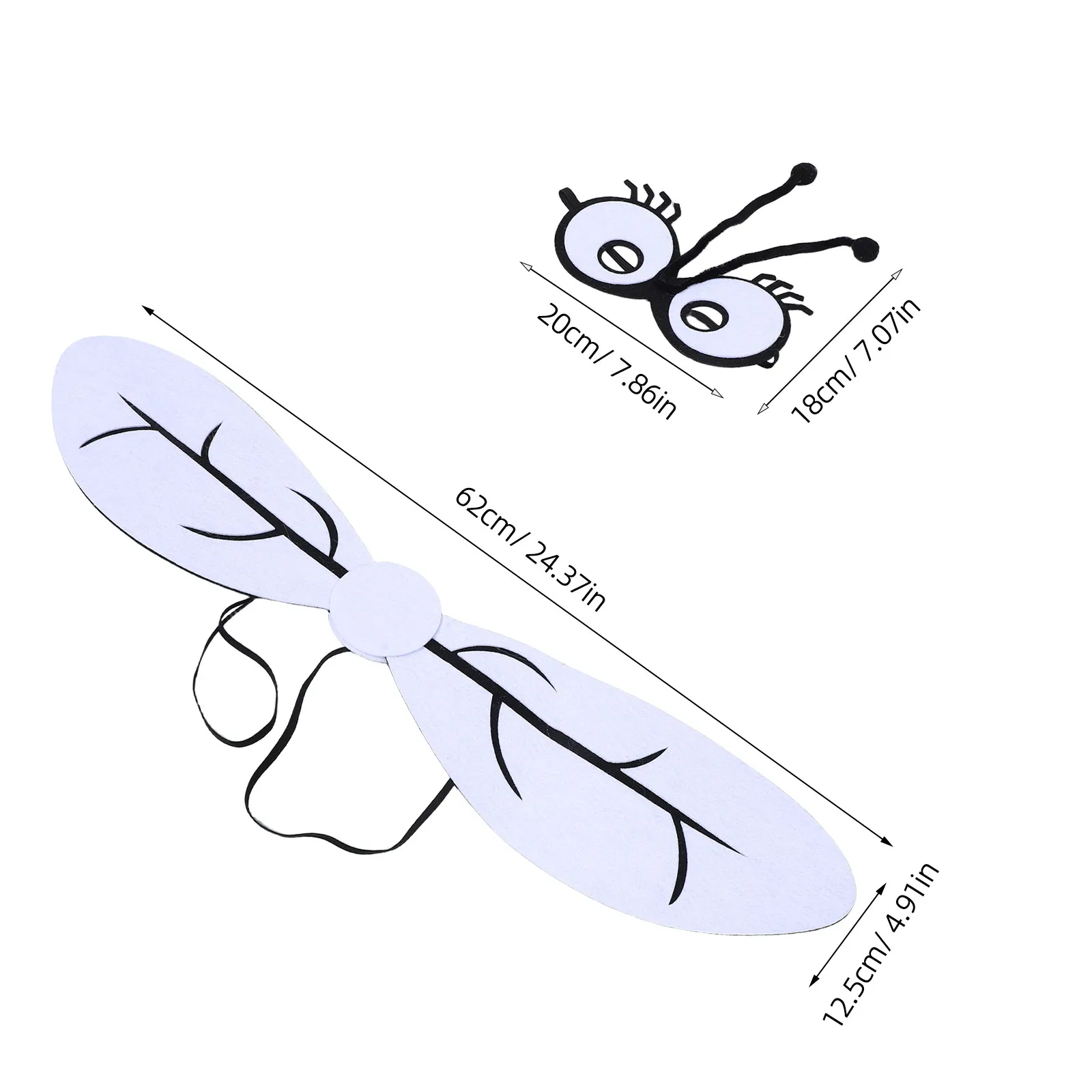 Skrzydła na Halloween dla dorosłych, maska, kostium, rekwizyt, przebranie dla chłopców, rekwizyty do przebierania się, akcesoria do cosplay dla dzieci.