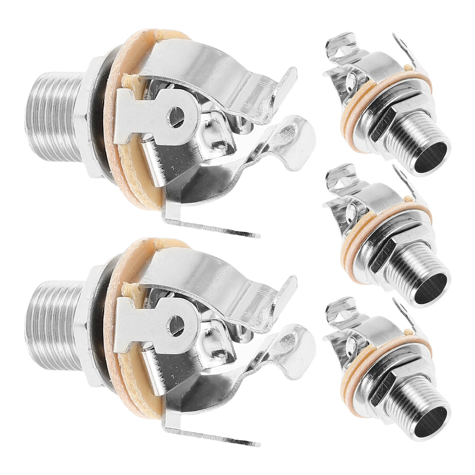 

5pcs Bass Guitar Output Jack Replacement Metal Socket For Electric Guitar Long-Lasting Reliable Signal Transmission