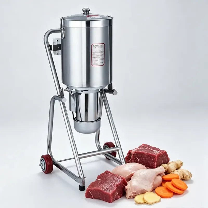 Commercial Stainless Steel Juicer and Blender for Fruit, Vegetables, and Meat; Suitable for Chopping Filling Ingredients.