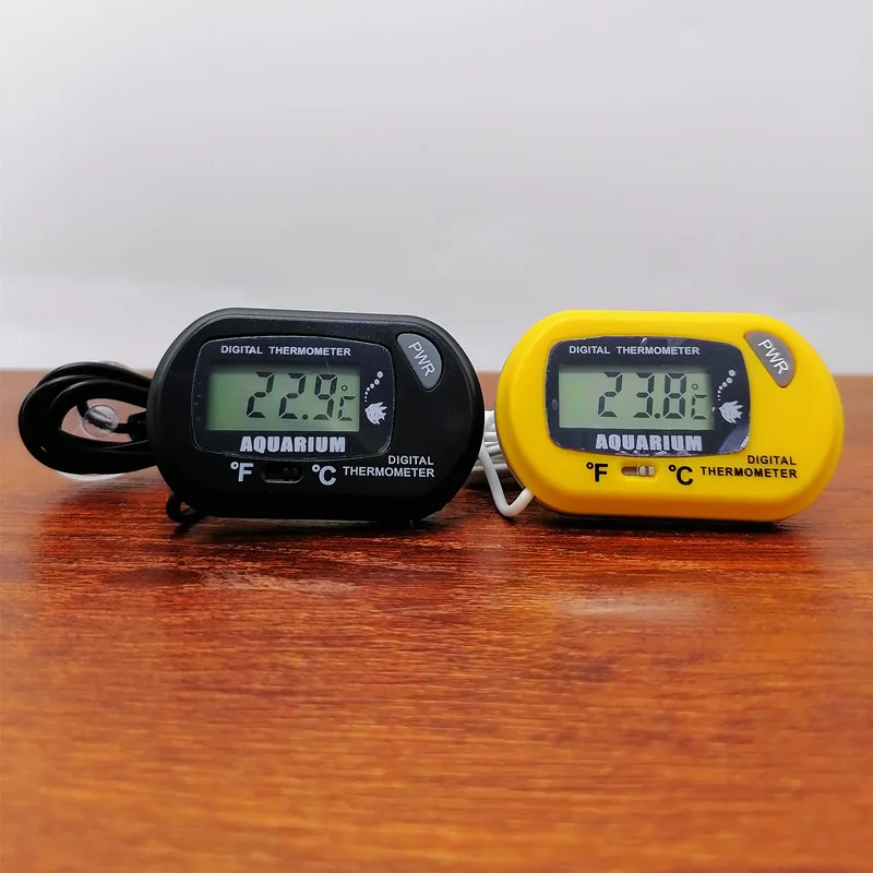 

Aquarium Thermometer Waterproof Fish Tank Sensor with Probe Suction Cup Digital Display Lcd Fish Tank Thermometer