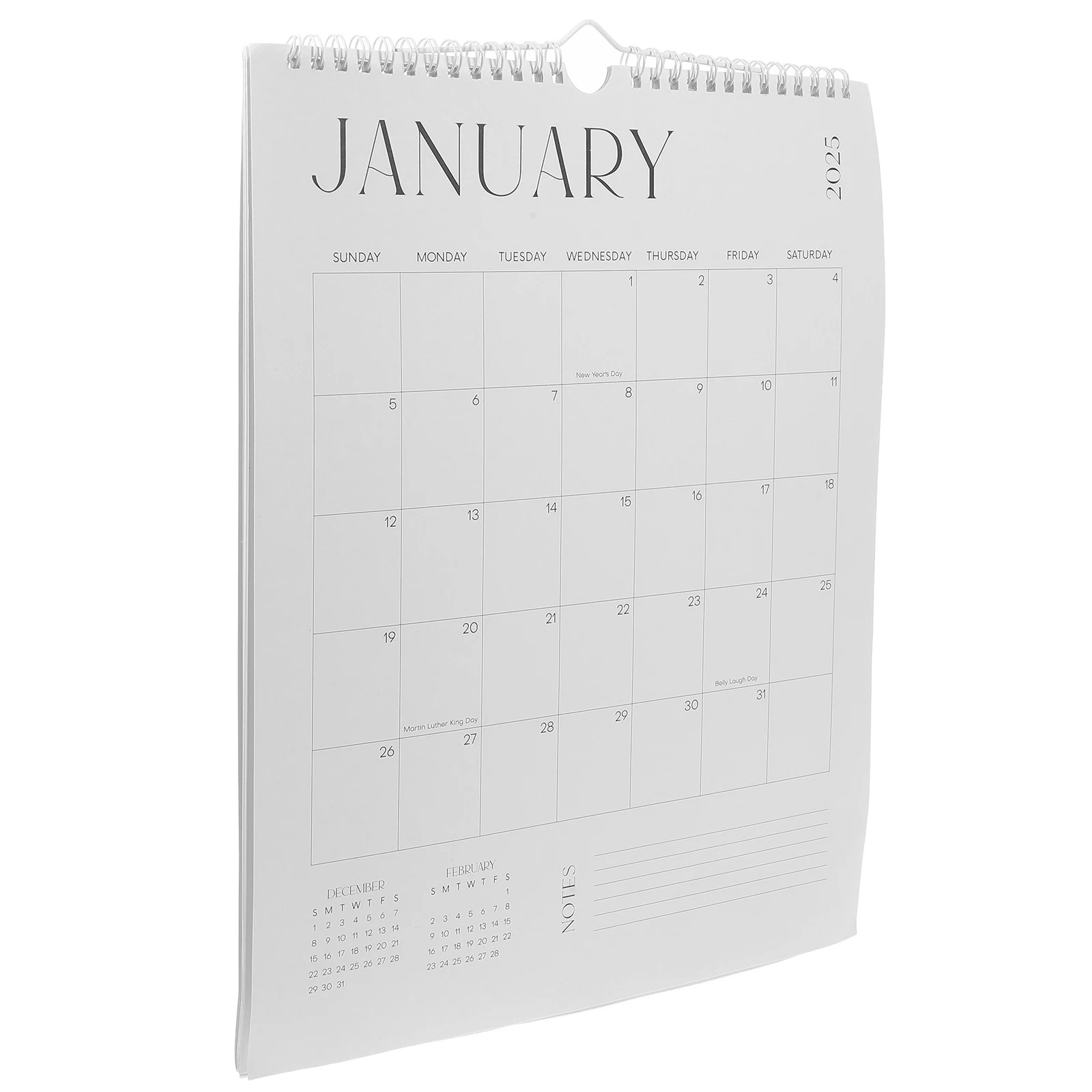 

18 Month Minimalist English Wall Calendar Jan 2025 to Jun 2026 Hanging Monthly Planner for Home Office Classroom