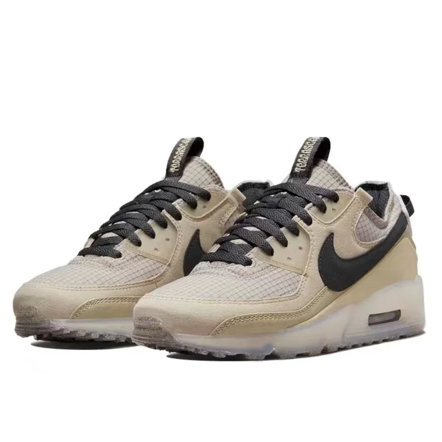 Nike Air Max 90 Futura Summit White Pure Platinum  DM9922-103 Cushioning Wear-resistant Low Top Men's Air Cushion Running Shoes