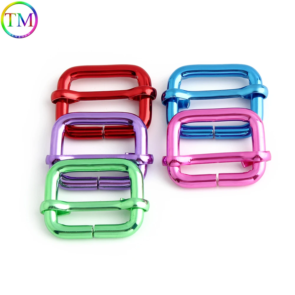 10/50/100PCS 1 inch Metal Bag Belt Pull Buckle Bag Belt Webbing Buckle Slider Hook Adjuster Roller DIY Handicraft Accessories
