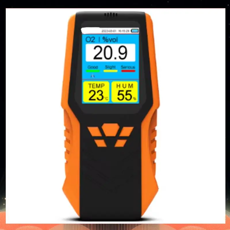 Monitor portátil de qualidade do ar de oxigênio, alta precisão, temperatura, umidade, sensor o3, detector de gás-tce