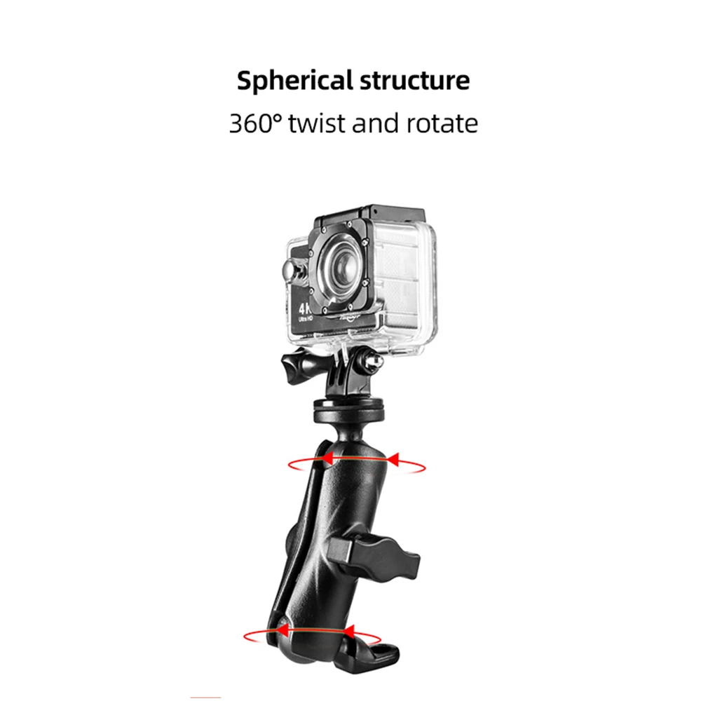 For GoPro 360°Rotatable Motorcycle Bicycle Handlebar Mirror Mount For GoPro Hero 13 12 11 10 Insta360 X5 X4 X3 DJI Action 5 4 3