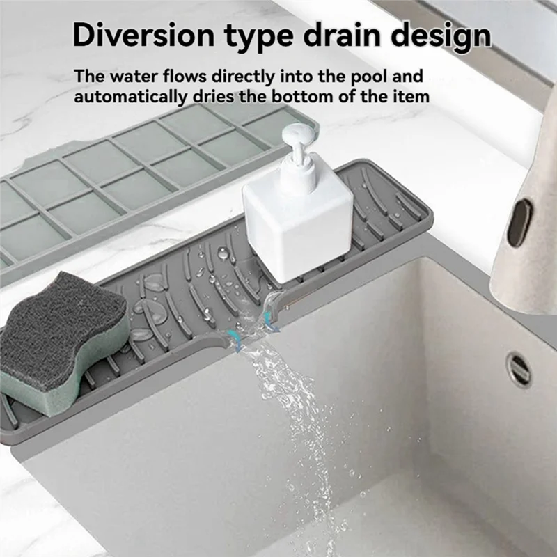 

ABMI-силиконовый коврик для смесителя для раковины, брызговик для кухни и ванной комнаты, лоток для улавливания капель