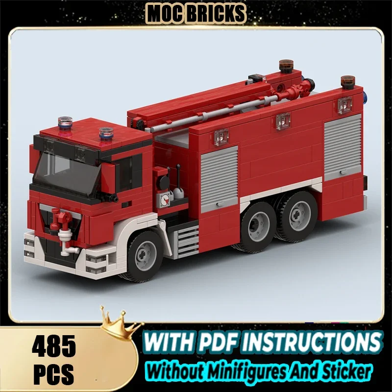 

Moc Building Blocks Dordrecht Fire Foam Tender Technology Modular Bricks Model Gifts Christmas Toys DIY Sets Assembly！