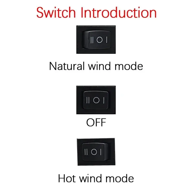 تسليم لمدة 24 ساعة للاستخدام الداخلي الخارجي، سخان منفاخ هواء دافئ كهربائي محمول، وضع مزدوج للرياح الساخنة والباردة لـ Li-