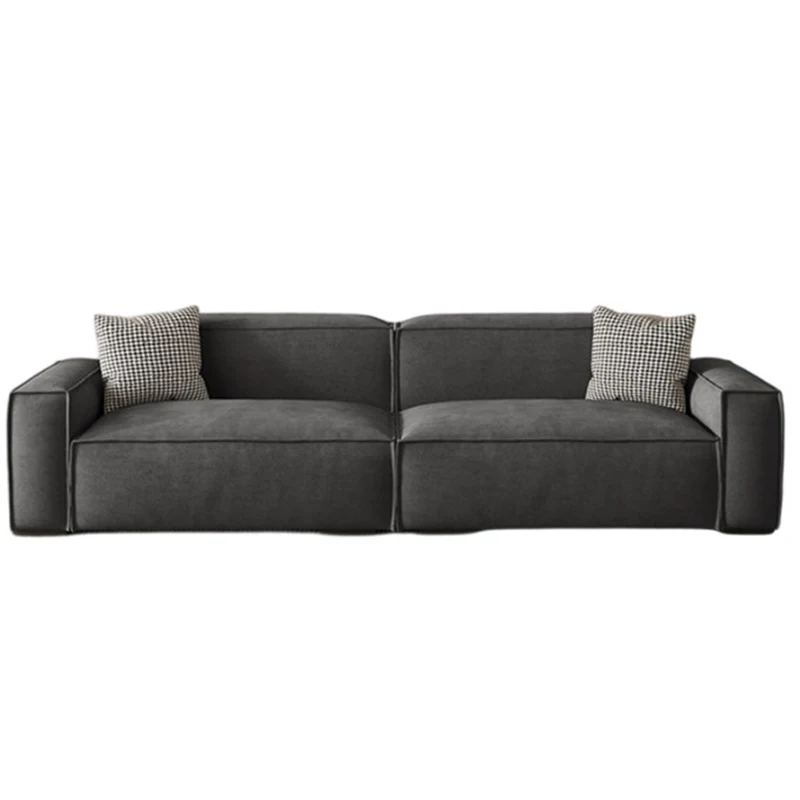#Fancy Luxury Wood Soft Sofas Designer Square Orange Designer Puffs Sofa Living Room Modern Divani Da Soggiorno Salon Furniture