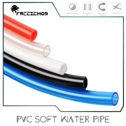 FREEZEMOD PVC Soft Water Pipe 10*13mm/10*16mm Transparent 3/8'' Flexible Tubing 1000mmX1,Water Cooling Novice Friendly, CO0128