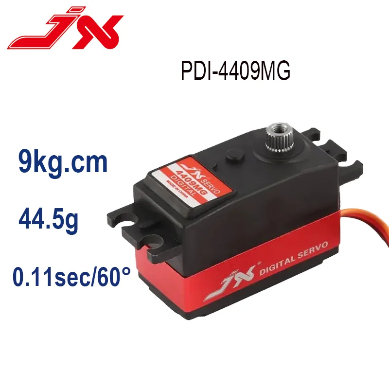 Servo JX PDI-4410MG/PDI-4409MG 9kg 180 derajat standar Servo Digital pendek untuk 1/8 1/10 mobil Drift RC SAKURA D4 CS