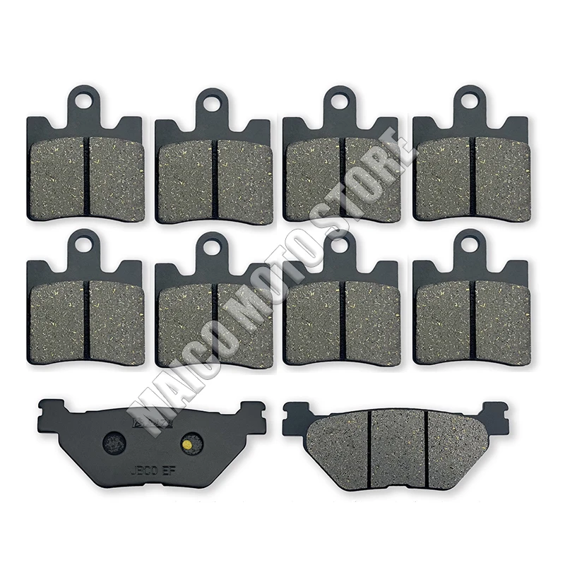 For Yamaha FJR1300 FJR1300A FJR1300AE FJR1300AS 2006-2024 Motorcycle Front Rear Brake Pads Set