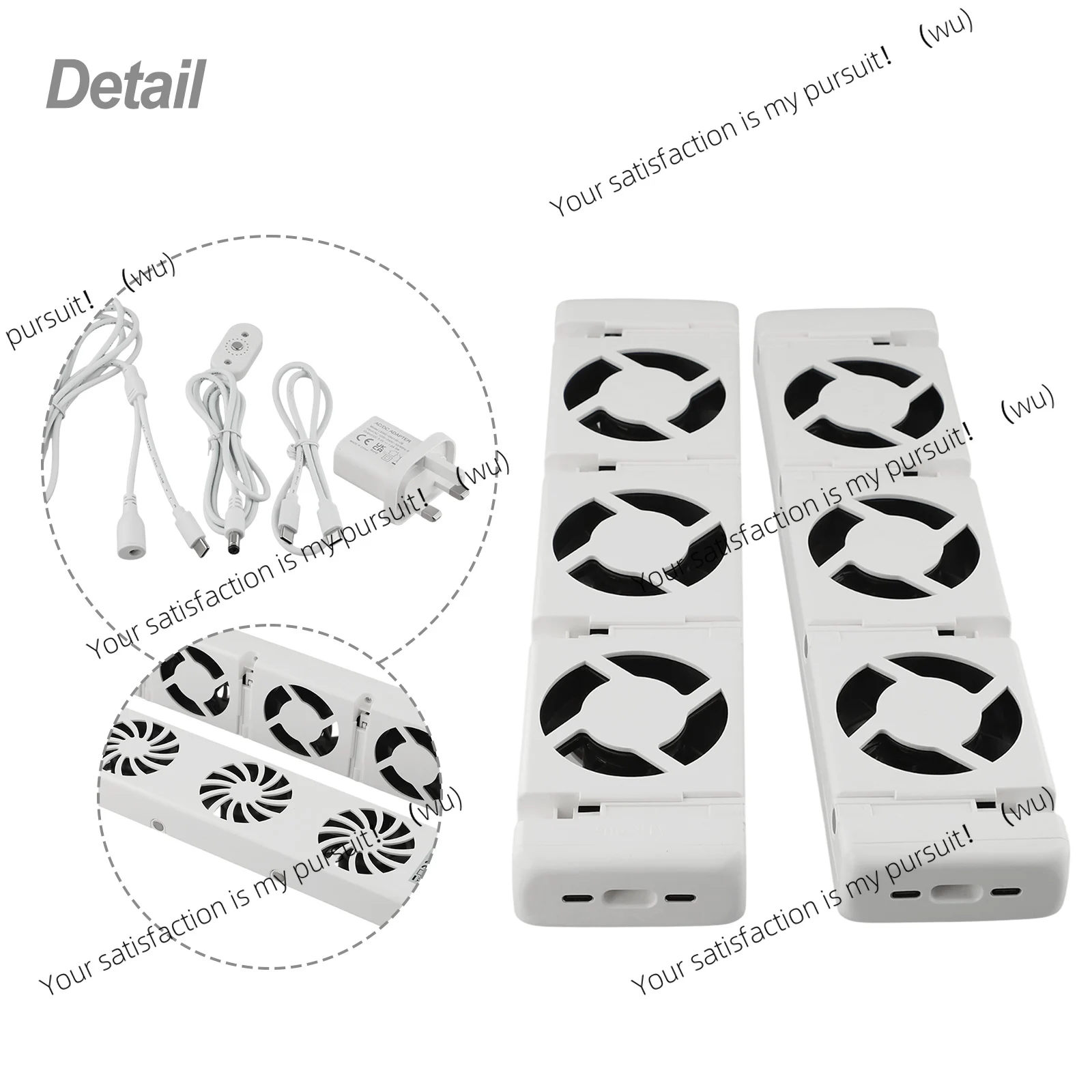 3Fan Magnetic Radiator Cooling Fan for Efficient Air Circulation and Heat Distribution in Home Heating Systems