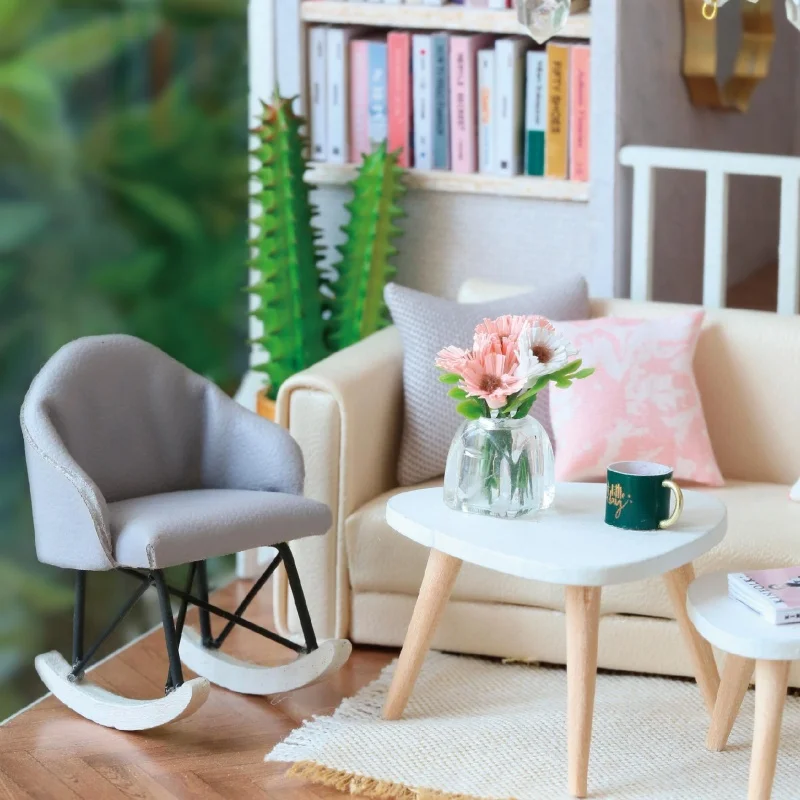 OUZEY Slow Living Attic Villa, drewniany model 3D do samodzielnego montażu, kreatywny i relaksujący prezent dla nastolatków