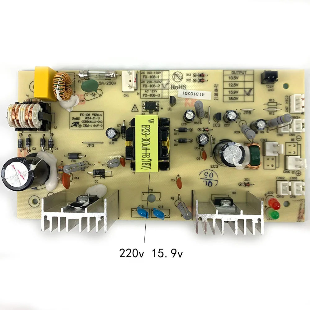 FX-108-2 220V 15.9V Red Wine Cabinet Power Board Main Board Power Supply Refrigerator Accessories  Circuit Board