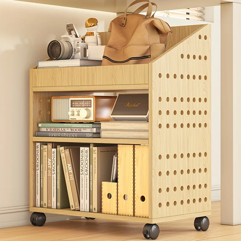 Removable Storage Cabinet Bookcase Children's Display Veranda Living Room Bookshelf With Wheels Etagere Rangement Furniture Home