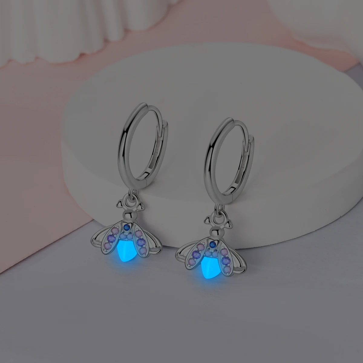 حار بيع الفضة 925 هوب القرط للمرأة الهندسة القلب ريشة القط Pendientes الأزياء والمجوهرات #2