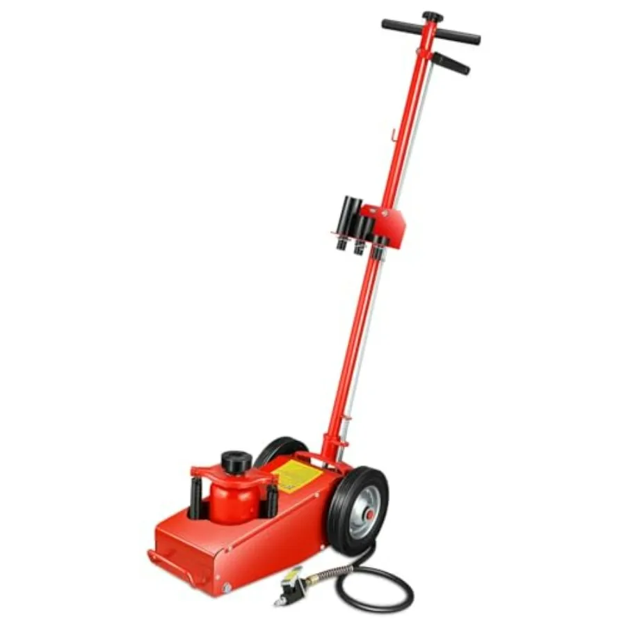 

22 Ton Hydraulic Floor Jack AirOperated Axle Bottle Jack for Trucks Heavy Duty with 46 Handle AirOperated Truck Jack 8 Wheels A
