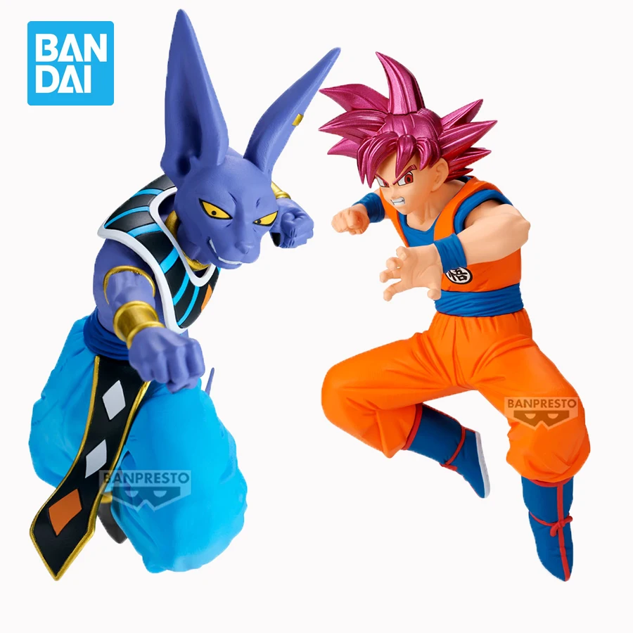 

Bandai Anime Draagon Ball Z Figurines Match Makers SSGSS Goku Beerus PVC Action Figures DBZ Figurals Collection Model Toys