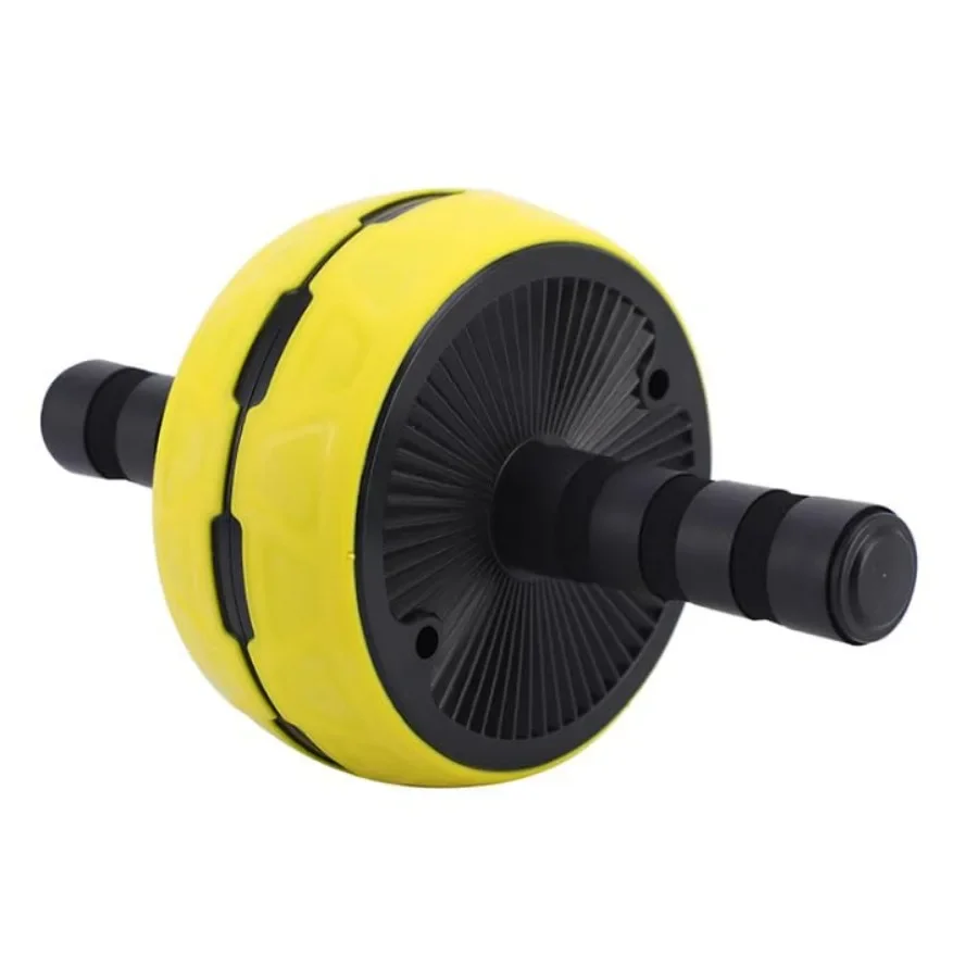 عجلة آب رولر مع وسادات للركبة للتمرين المنزلي الأساسي وتدريبات الجسم بالكامل معدات تمارين اللياقة البدنية السوداء لتقوية عضلات البطن أ