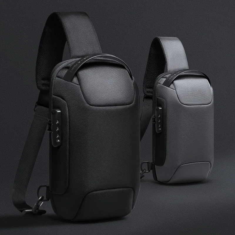 Mark Ryden-Bolso de pecho antirrobo para hombre, bandolera impermeable, con carga USB, viaje corto, paquete de viaje