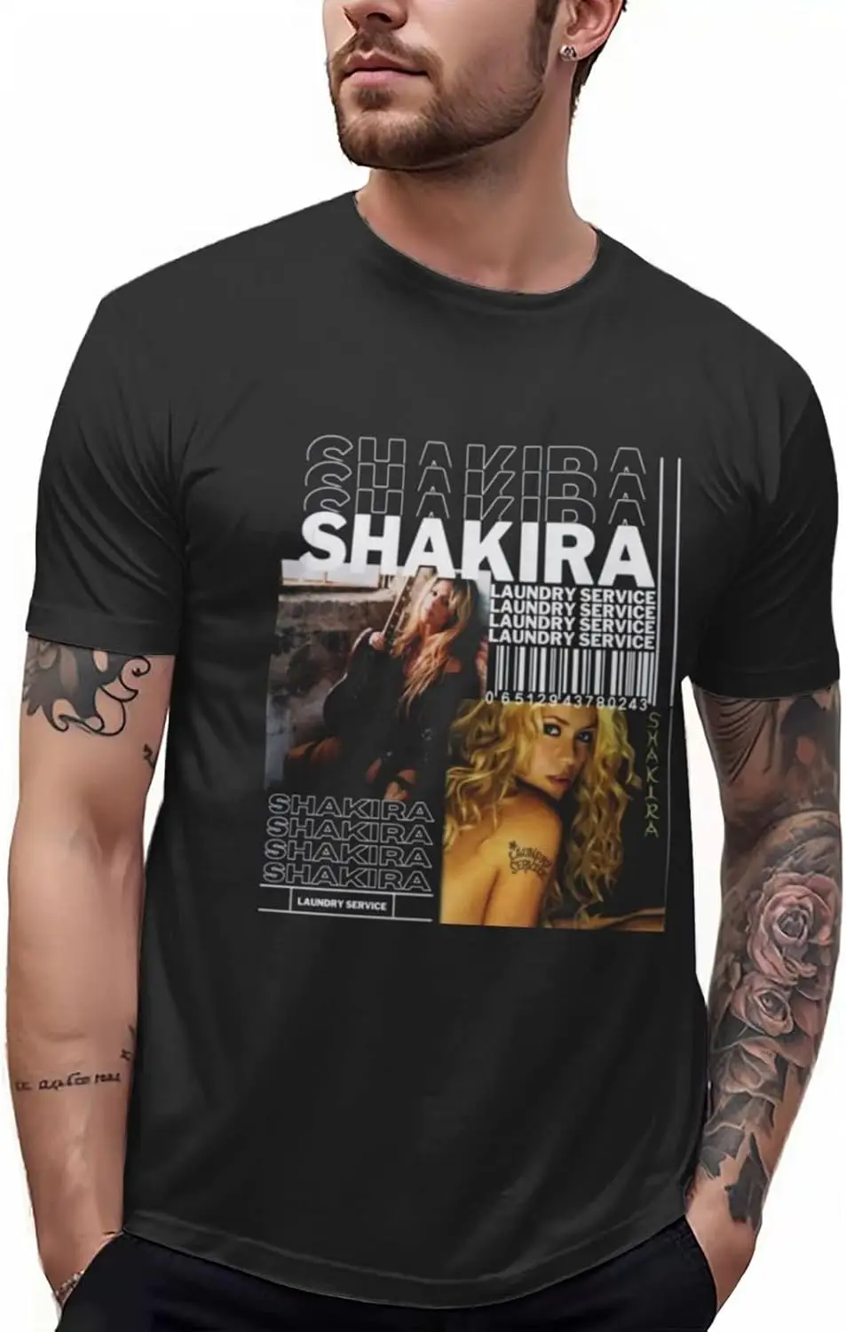 

Shakiras T Shirt Man'S Outdoor Sports Tee Summer Crew Neck Novelty Short Sleeve Shirts