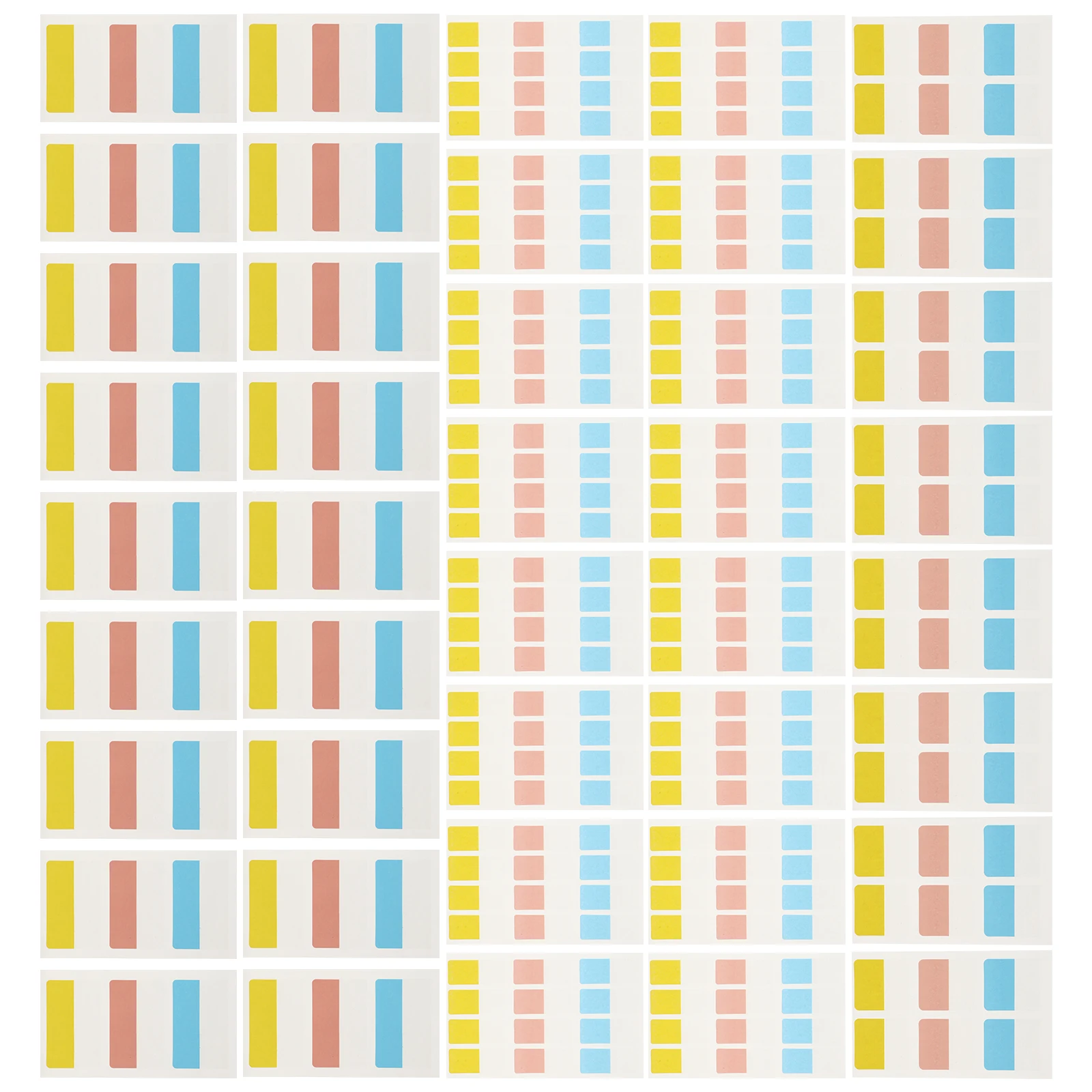 

240pcs Index Memo Stickers Label Classification Book Adhesive Decals Foldable Double Sided Easy Carry Space Saving