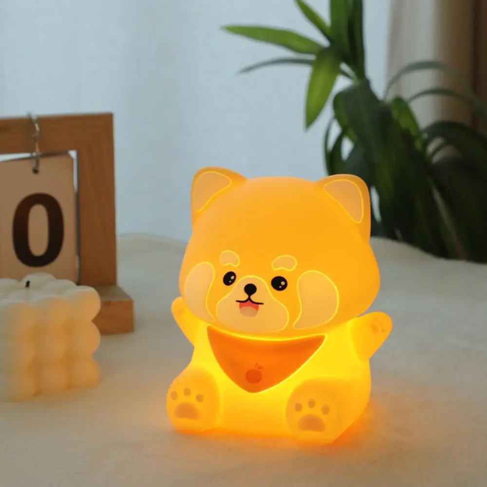 Creative Silicone LED Night Light Cute Soft Desk Lamp Cartoon USB Charging Sleep Lamp Children