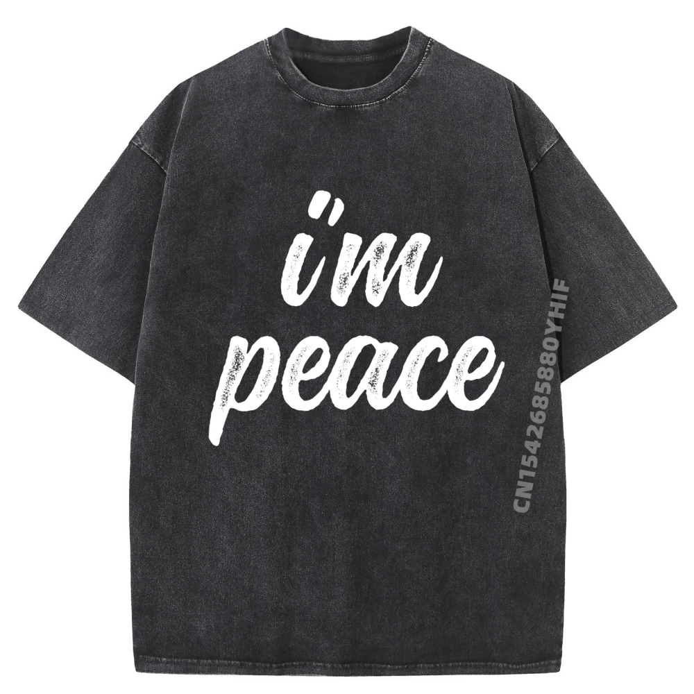 

Забавные одинаковые наряды для пар I Come In Peace, я мир, роскошные дизайнерские футболки, мужские Camisetas Hombre, роскошная стираная рубашка
