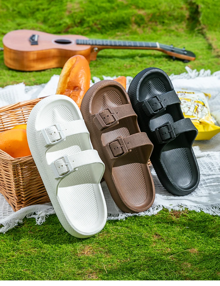 Leichte Herren-Sandalen mit offener Zehenpartie, rutschfeste Badezimmer-Flip-Flops mit bequemer Fußgewölbeunterstützung, trendige, lässige Sommerschuhe – Detail 11