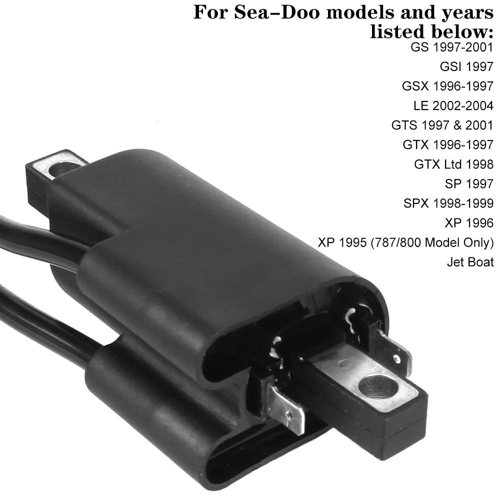 Motorcycle Accessories 278000383 For GSX GTX SPX XP SeaDoo JETSKI JETBOAT Motorcycle Ignition Coil 12V High Pressure Coil Black